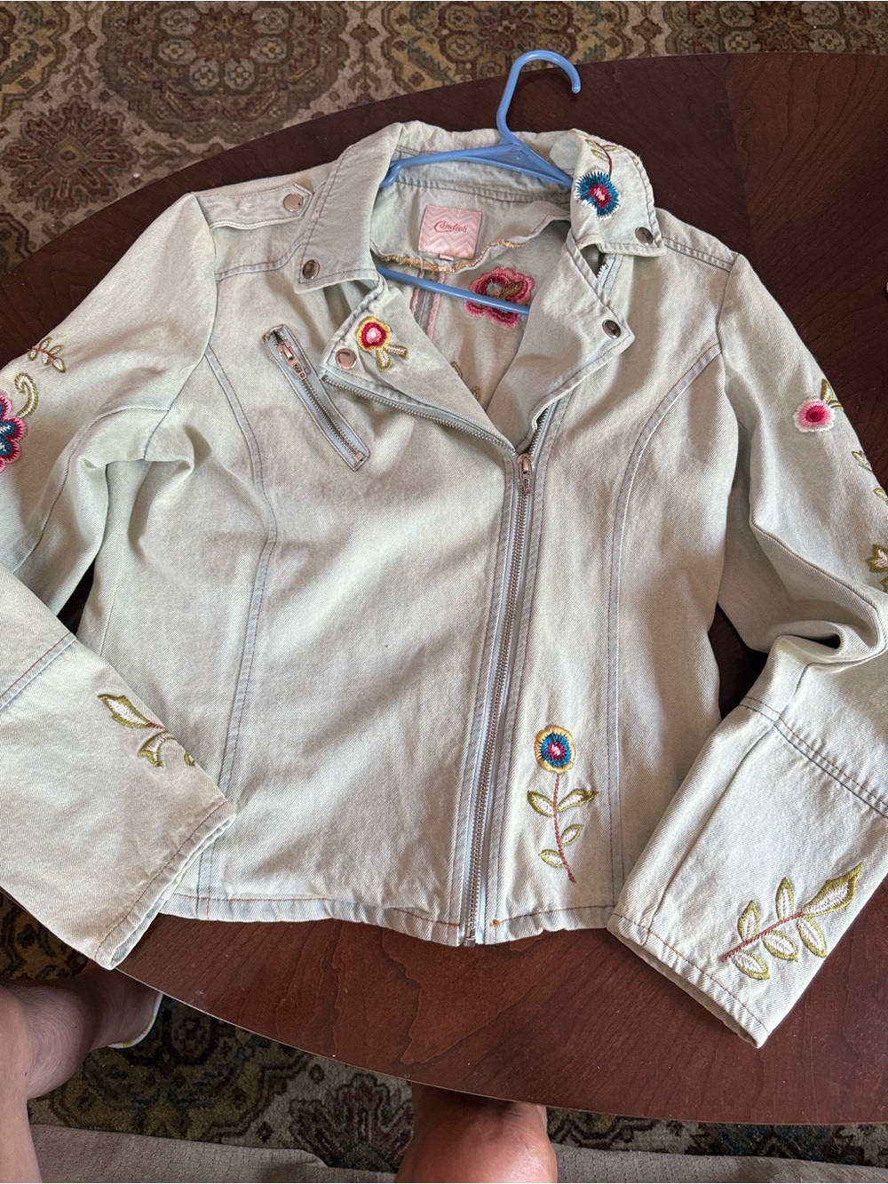 Candie's Y2K moto embroidery jacket